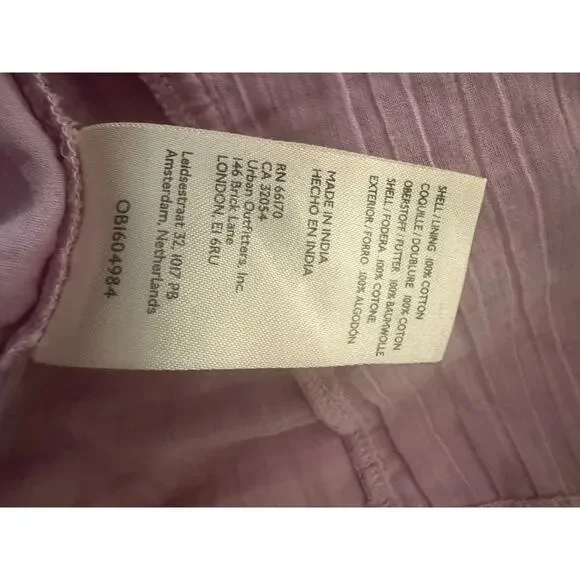 Free People Thank You Very Sweetly Ruffle Crop Top Pink Size Large - Picture 8 of 8